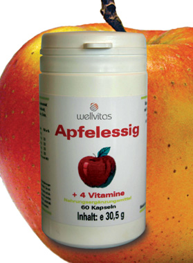 Apfelessig + 4 Vitamine