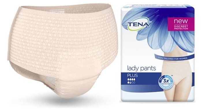 TENA LADY PANTS PLUS M - 4 x 12 Stk. - für Frauen - Silhouette Blanc