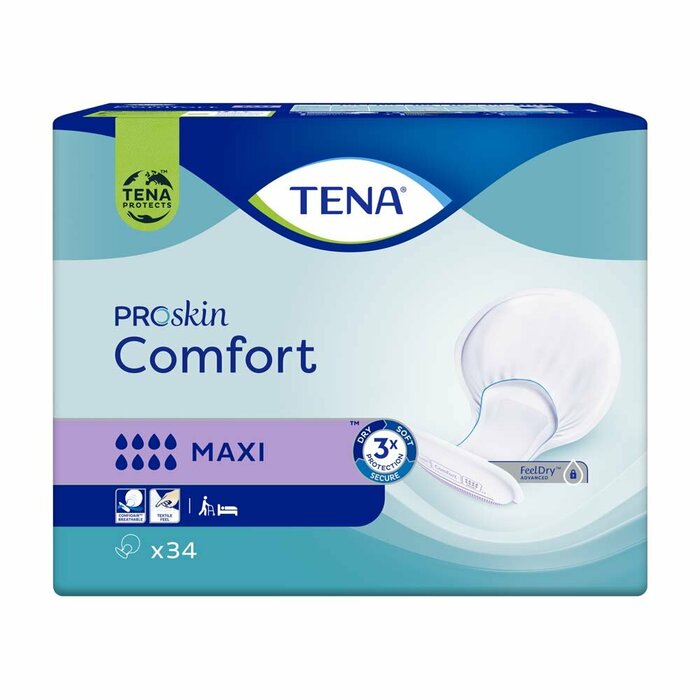 TENA Comfort Maxi - ehem. 1 x 28 Stück - neue Packungsgröße mehr Inhalt 1 x 34 Stk.