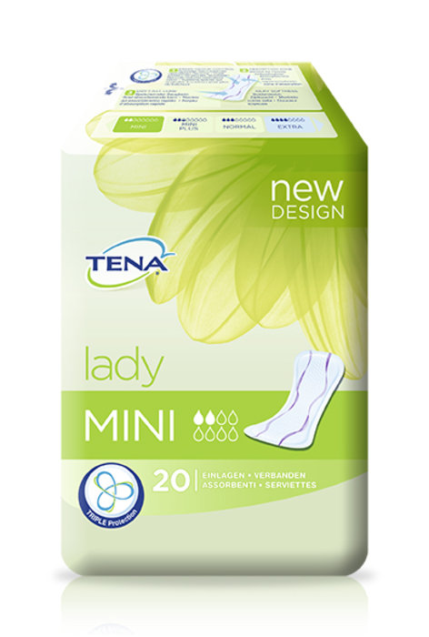 TENA Lady - Mini - 6 x 30 Stück - Nachfolgeartikel TENA Lady Discreet Mini