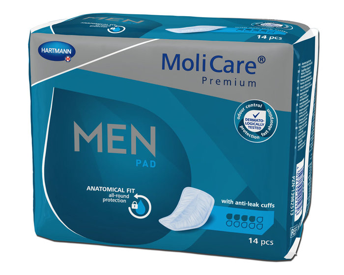MoliCare Premium MEN PAD 4 Tropfen ( MoliMed for men protect) - 12 x 14 Stk.