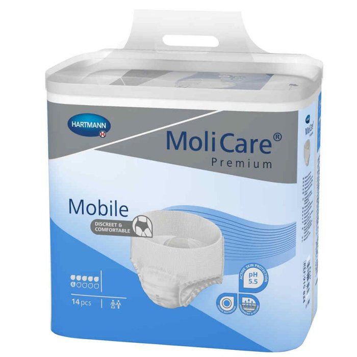 MoliCare Mobile Größe 2, medium (6 Tropfen) 4 x 14 Stück