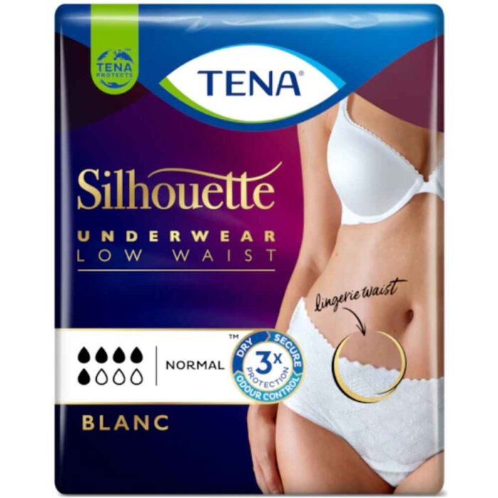 TENA Sillhouette Pants Normal Blanc Large 6 x 10 Stk. für Frauen