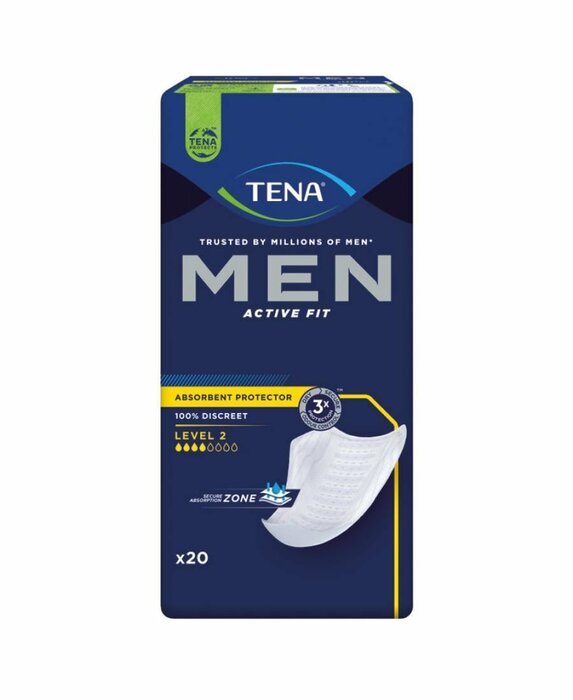 TENA for Men - Active Einlagen Level 2 - 3 x 20 Stk. / 60 Stück