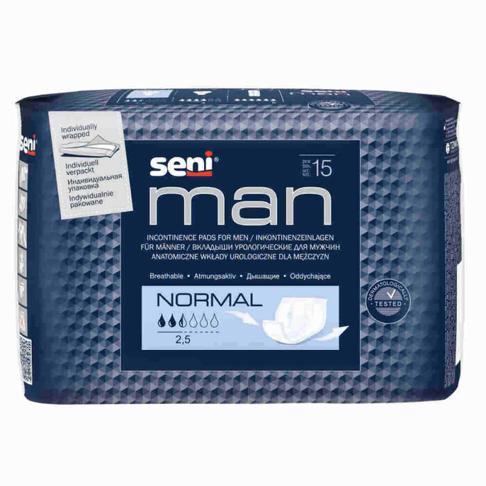 Seni Man Normal - atmungsaktiv - Inhalt: 10 x 15 Stück