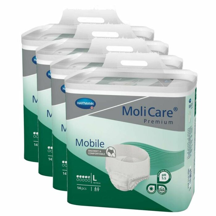 MoliCare Premium Mobile 5 Tropfen Gr. L - 4 x 14 Stk.