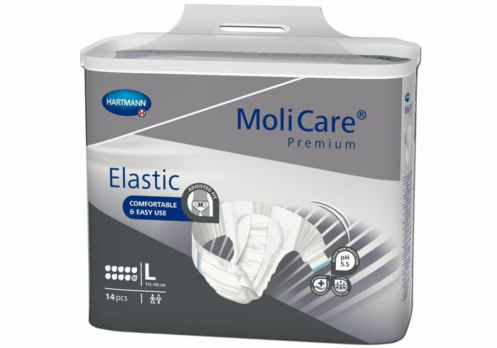MoliCare Premium Elastic 10 Tropfen Gr. L (Large) - 4 x 14 Stk.