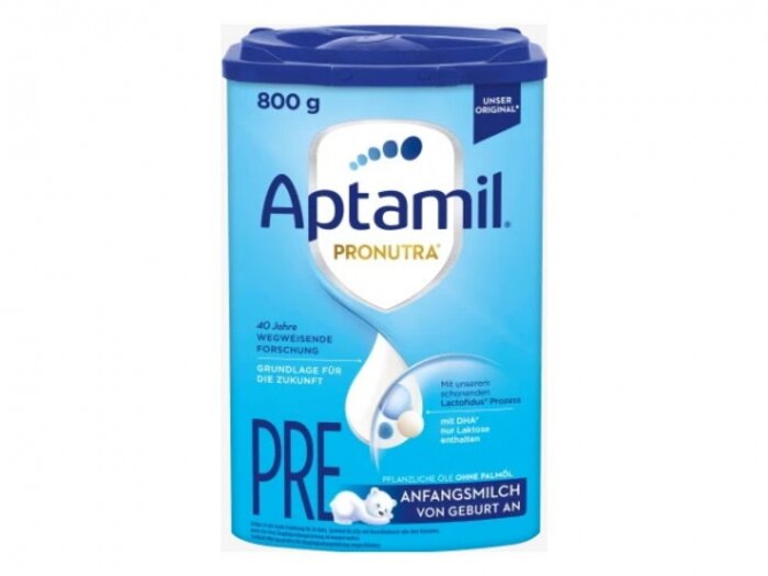 Aptamil Pronutra Advance PRE 800 G - MHD Juli 2025 – Anfangsmilch von Beginn, Babynahrung, Milchpulver 1 x 800g
