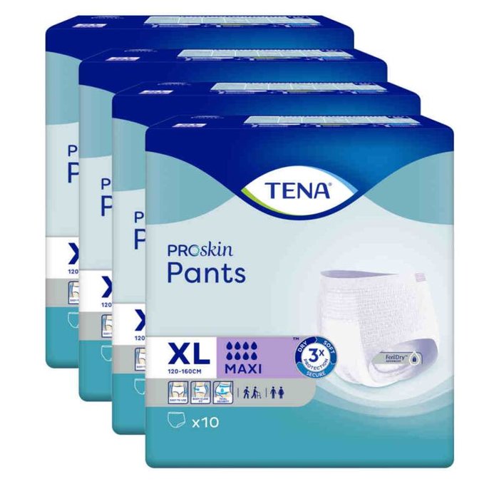 TENA Pants Maxi - Größe XL (Extra-Large) - 4x10 Stk.