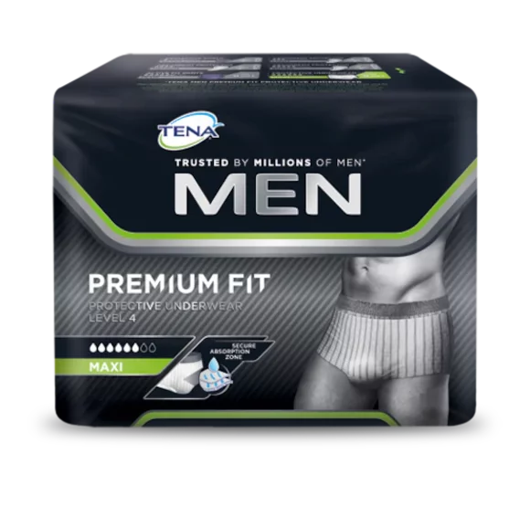 TENA Men Premium Fit Inkontinenz Pants Maxi L/XL - 4 x 10 Stk.