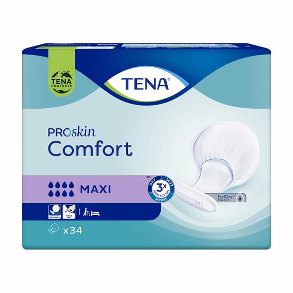 TENA Comfort Maxi - 2 x 28 Stück - neue Packungsgröße mehr Inhalt 2 x 34 Stk.