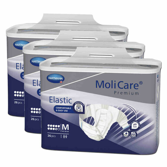 MoliCare Premium Elastic Slip (9Tr) 3 x 26 Stk. - Gr. M (Medium)