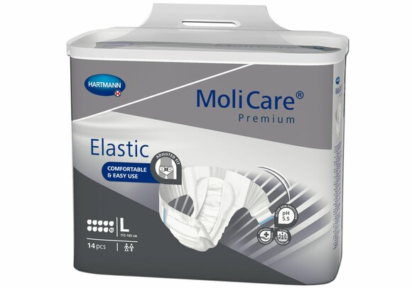 MoliCare Premium Elastic 10 Tropfen Gr. L (Large) - 1 x 14 Stk.