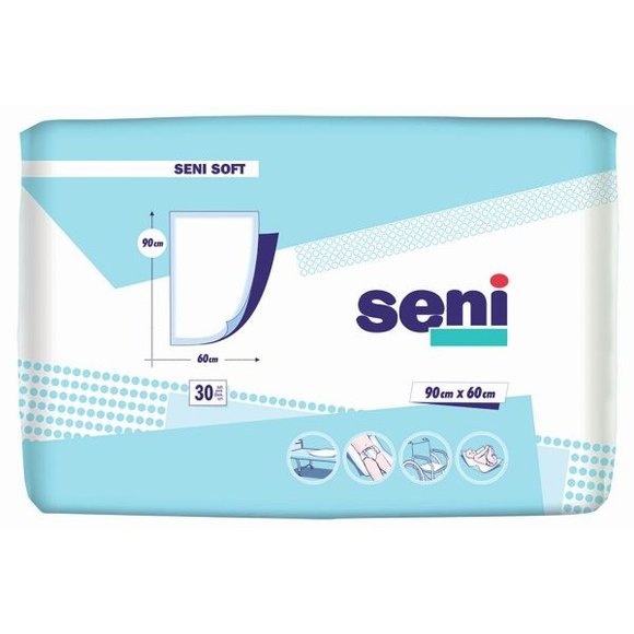 SENI Soft Bettschutzunterlagen - 1 x 50 Stk. - 90 x 60cm