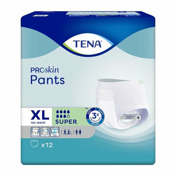 TENA Pants SUPER XL (x-large) - 1 x 12 Stk