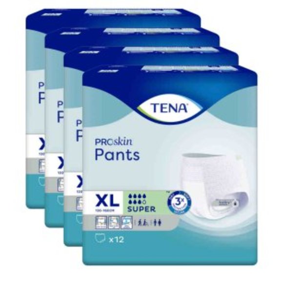 TENA Pants SUPER XL (x-large) - 4 x 12 Stück - Sonderpreis