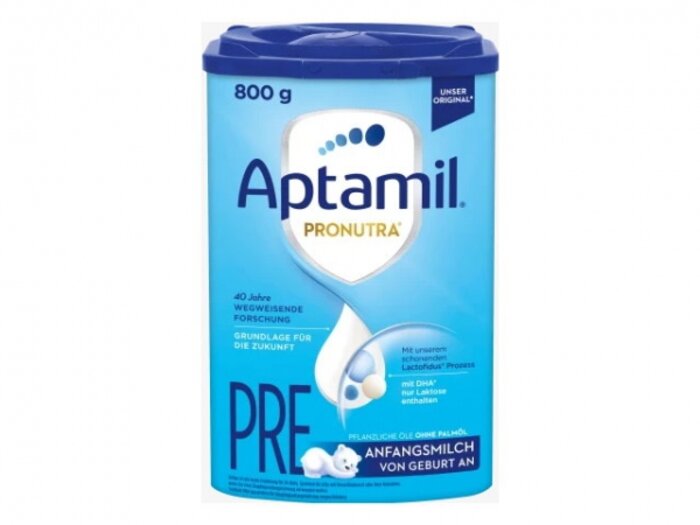 Sparpaket - 8 x Aptamil Pronutra Advance PRE 800 G - MHD Juni 2026 – Anfangsmilch von Beginn, Babynahrung, Milchpulver 1 x 800g