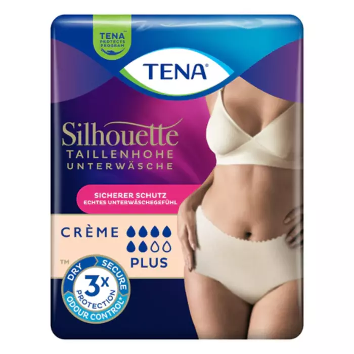 TENA LADY PANTS Silhouette Plus Creme M (Medium) - 1 x 9 Stk.