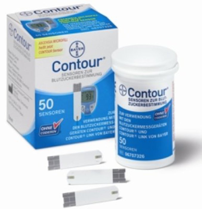 CONTOUR Sensoren Teststreifen - Eurim Pharm - 2 x 50 Stk.