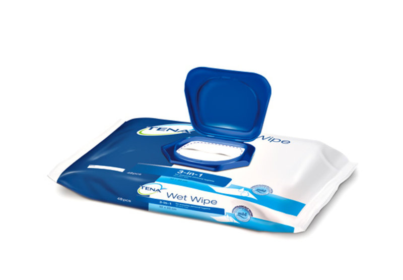 TENA WET 3 in 1 - Feuchttücher - 48 Stk.