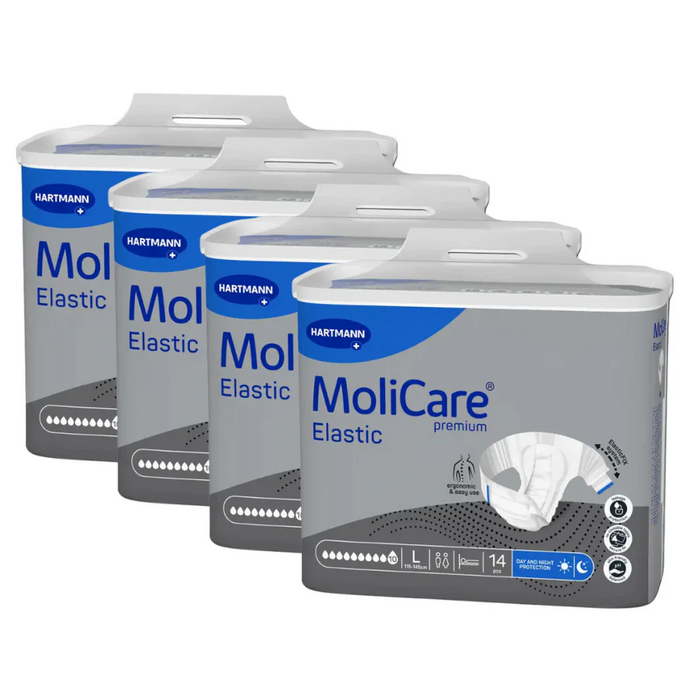 MoliCare Premium Elastic 10 Tropfen Gr. L (Large) - 4 x 14 Stk.