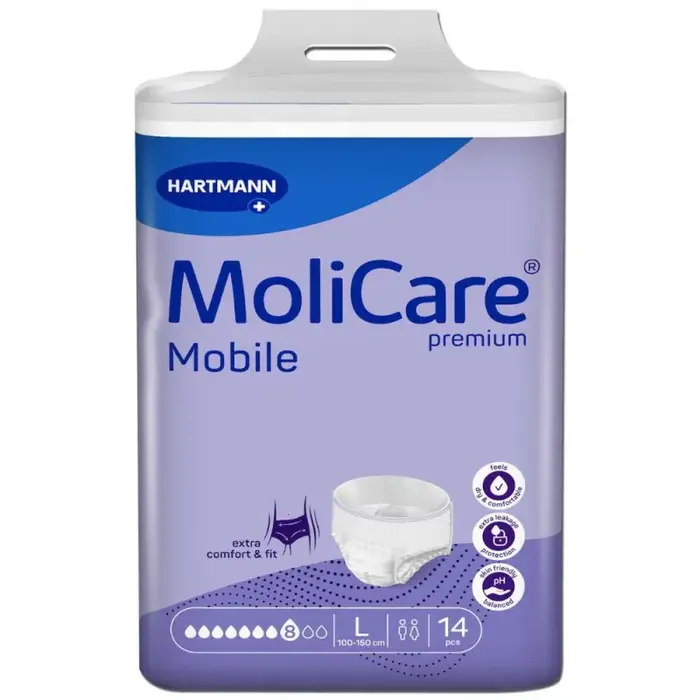 Molicare Mobile 8 Tropfen SUPER XL (Extra-Large) 1 x 14 Stk. Molicare Mobile 8 Tropfen SUPER XL (Extra-Large) 1 x 14 Stk.