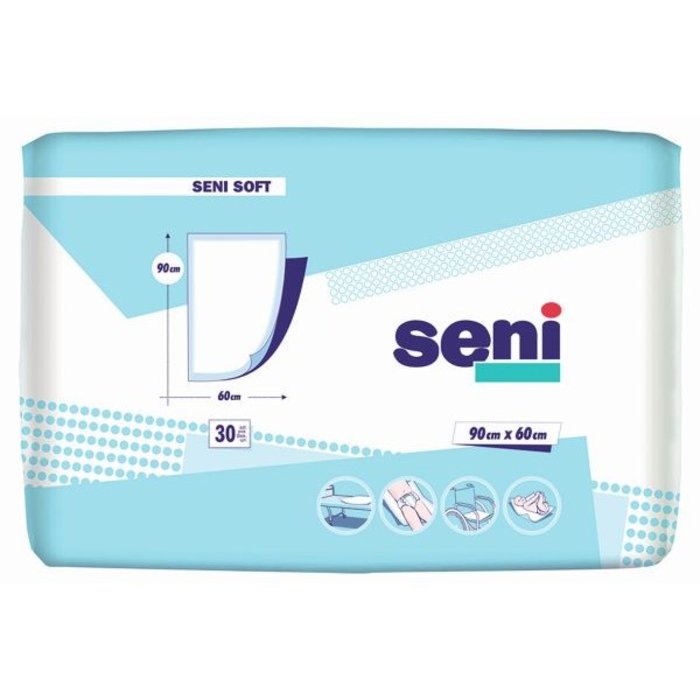 SENI Soft Bettschutzunterlagen - 1 x 50 Stk. - 90 x 60cm