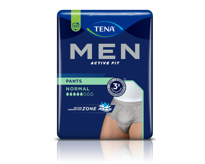 Tena Men Normal Activ Fit Inkontinenz Pants Gr. S/M grau (1 x 12 Stk.) - PZN 17981640