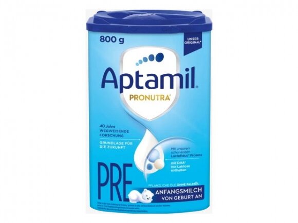 Sparpaket - 8 x Aptamil Pronutra Advance PRE 800 G - MHD Juni 2026 – Anfangsmilch von Beginn, Babynahrung, Milchpulver 1 x 800g