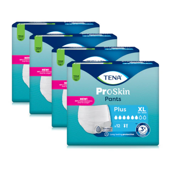 TENA Pants Plus XL / 4 x 12 Stück