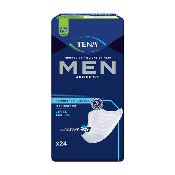 TENA Men Active Fit Level 1 Inkontinenz Einlagen - 1 x 24 Stk. - Aktionspreis