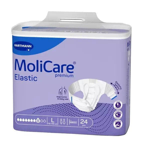MoliCare Premium Elastic 8 Tropfen Gr. L (Large) - 1 x 24 Stk