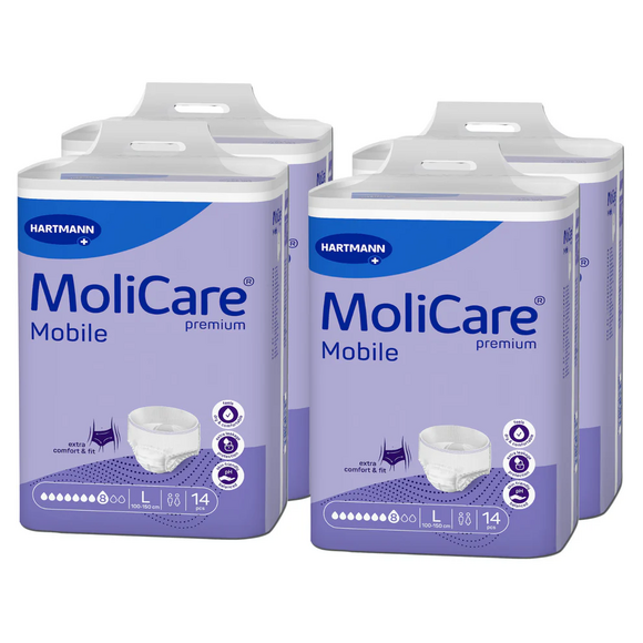 MoliCare Premium Mobile 8 Tropfen Gr. L (Large) - 4 x 14 Stk