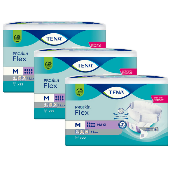 TENA Flex Maxi M (Medium) Größe 2 / 3 x 22 Stück