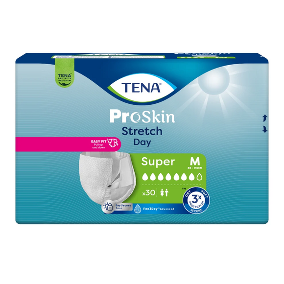 TENA Stretch Super Day - M (Medium) - 2 x 30 Stk.- NEU