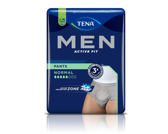 Tena Men Normal Activ Fit Inkontinenz Pants Gr. S/M grau (1 x 12 Stk.) - PZN 17981640